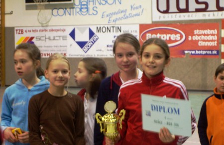 Michalovce 2-2007 minihádzaná (´96) 1.miesto